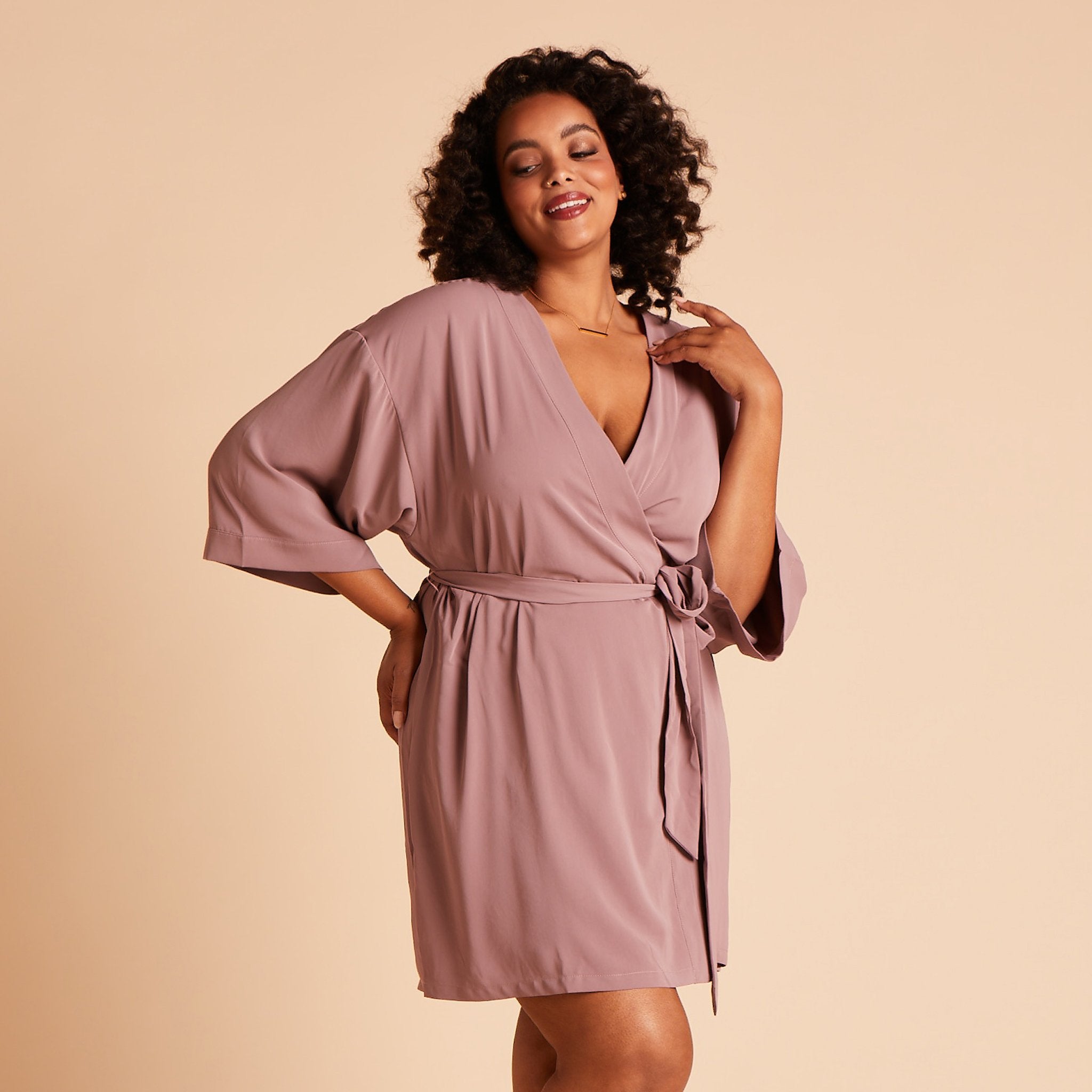 Plus size shop bridesmaid robe