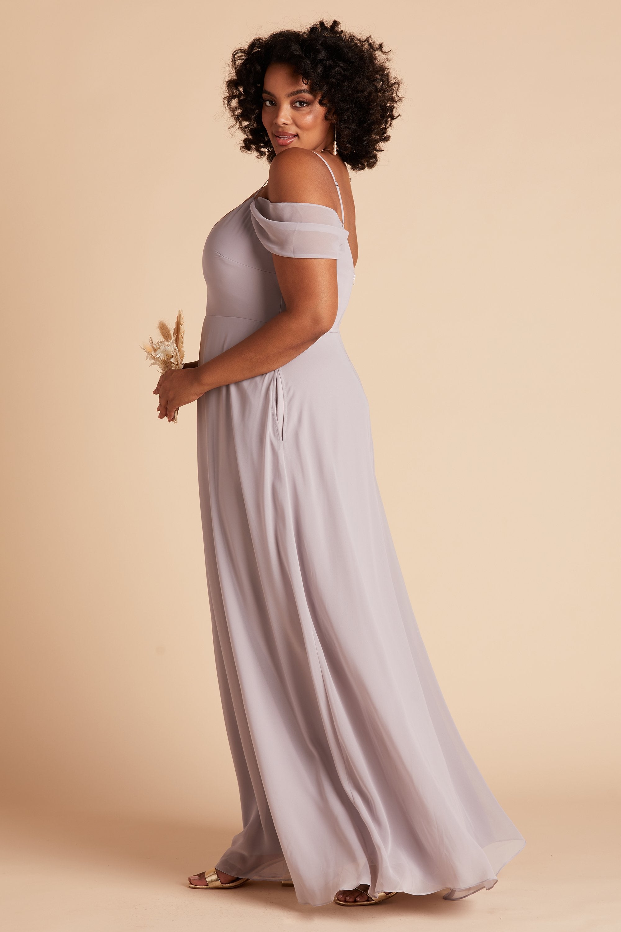 Lilac grey hotsell bridesmaid dress