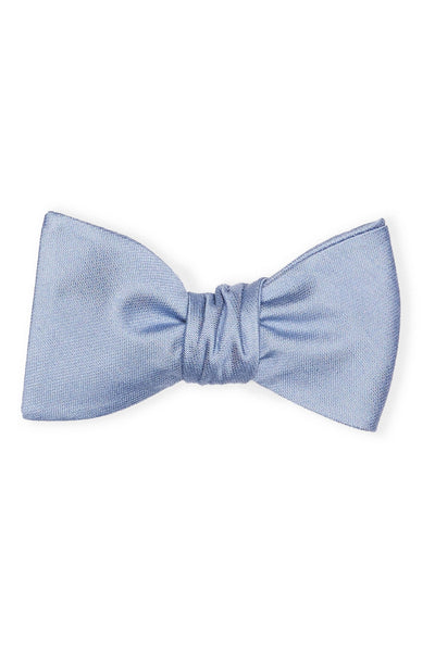 Daniel Bow Tie in dusty blue by Birdy Grey, front view