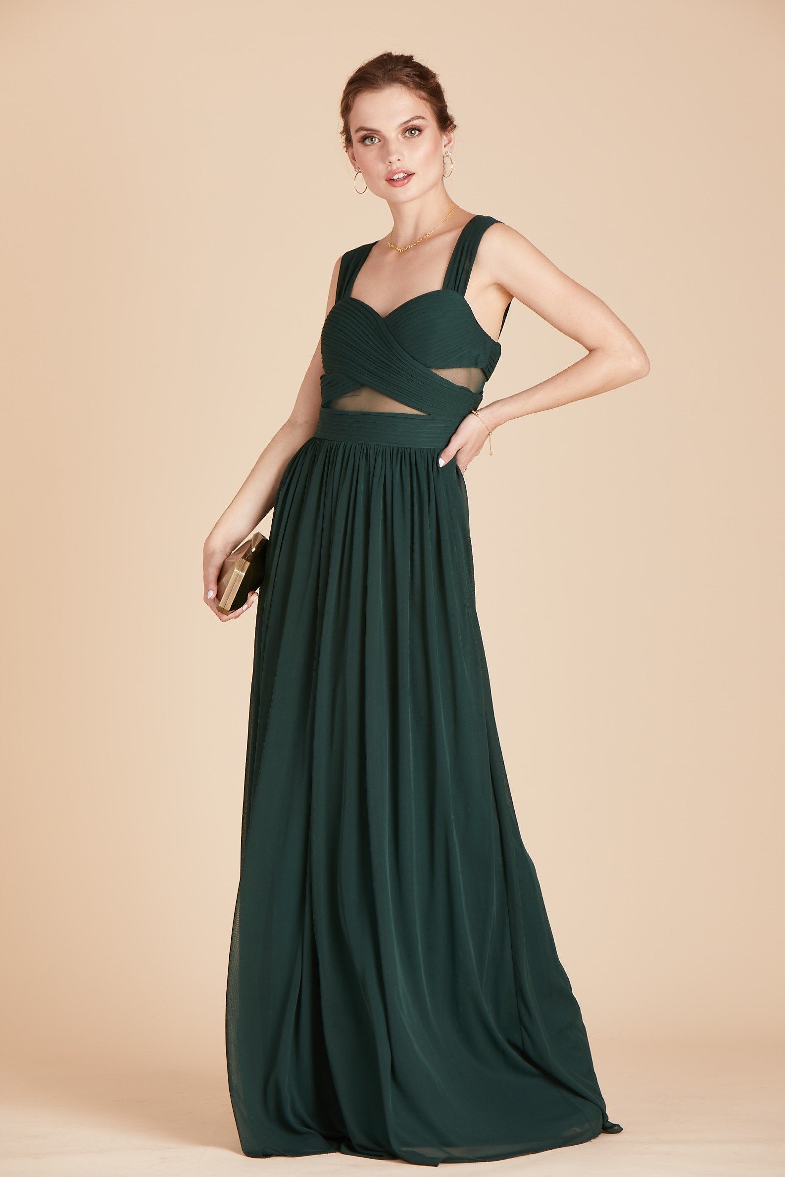 Elsye Bridesmaid Dress in Emerald | Birdy Grey