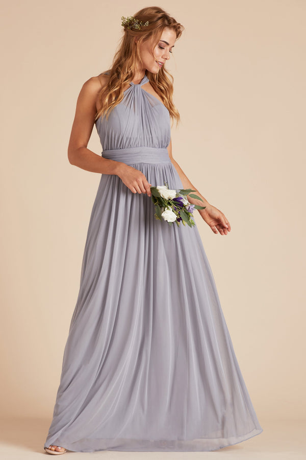 Kiko Bridesmaid Dress in Silver | Birdy Grey