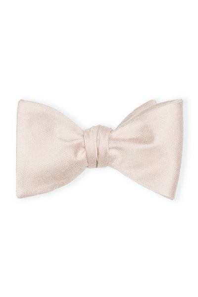 Daniel Bow Tie in pale blush by Birdy Grey, front view