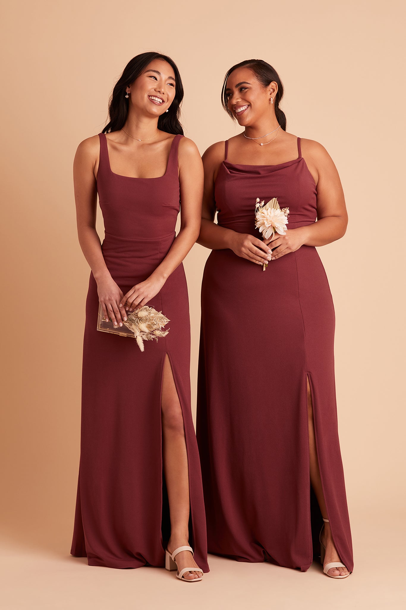Rosewood Bridesmaid Dress Crepe Size 2x Birdy Grey Alex Convertible