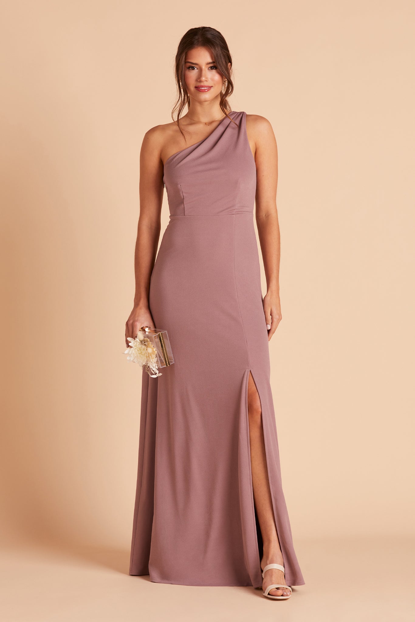 Bridesmaid Dress Color Swatch - Crepe in Dark Mauve