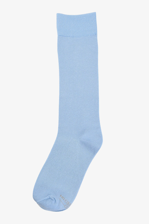 SOLID SKY BLUE GROOMSMEN SOCKS | Birdy Grey