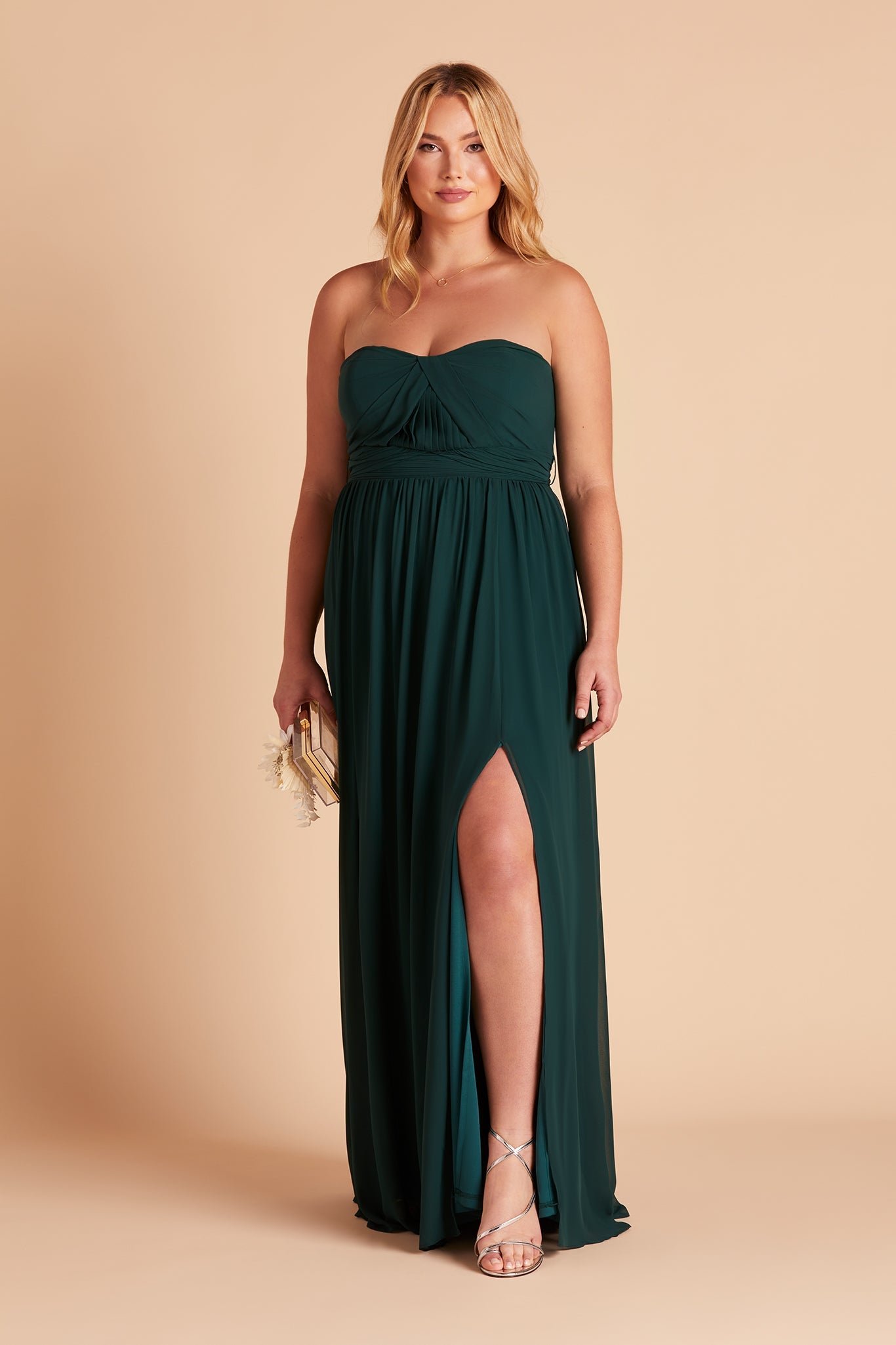 Emerald High Low Bridesmaid Dresses