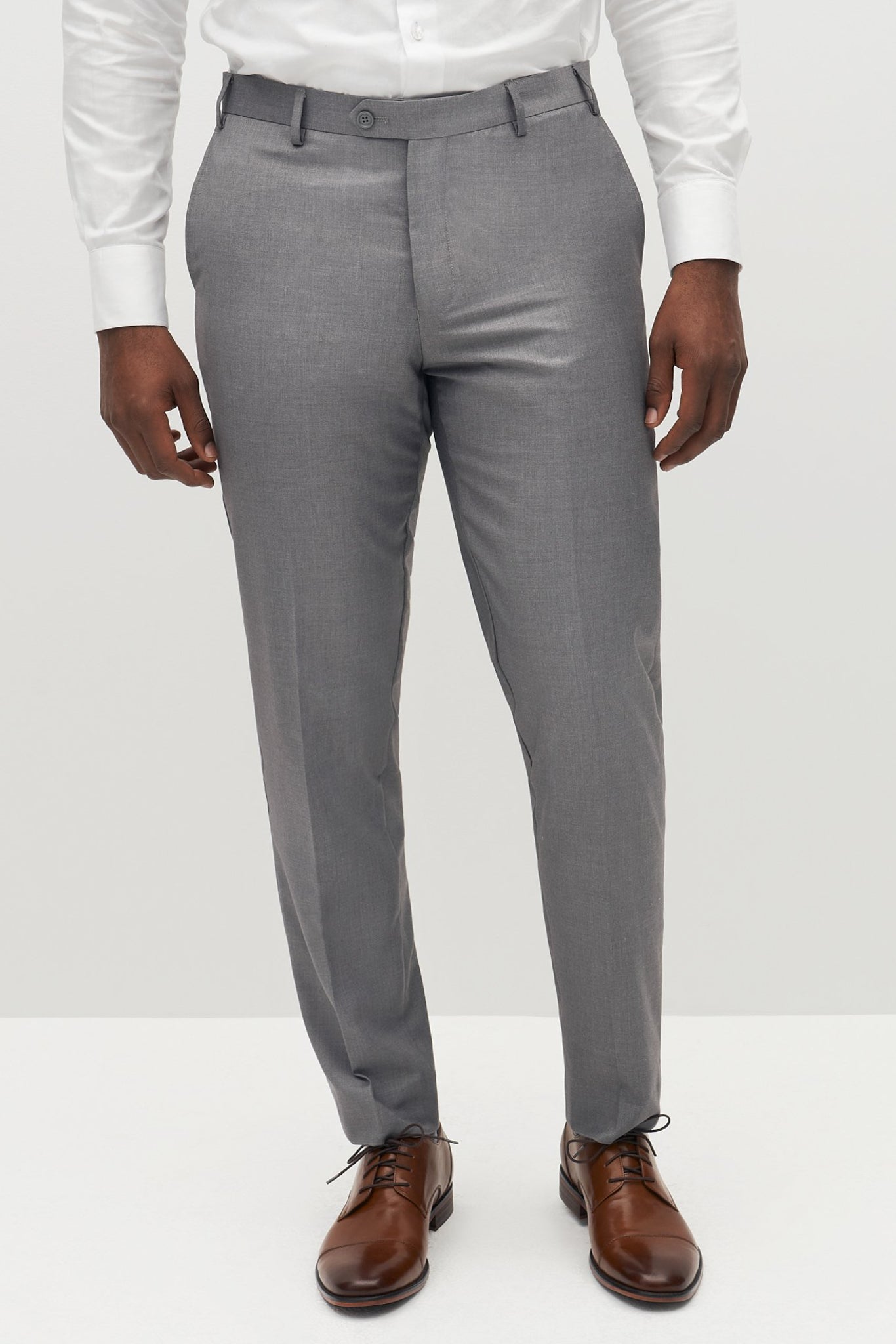 Buy C3 Silver Coloured Formal Trouser Pants for Men 40 at Amazonin