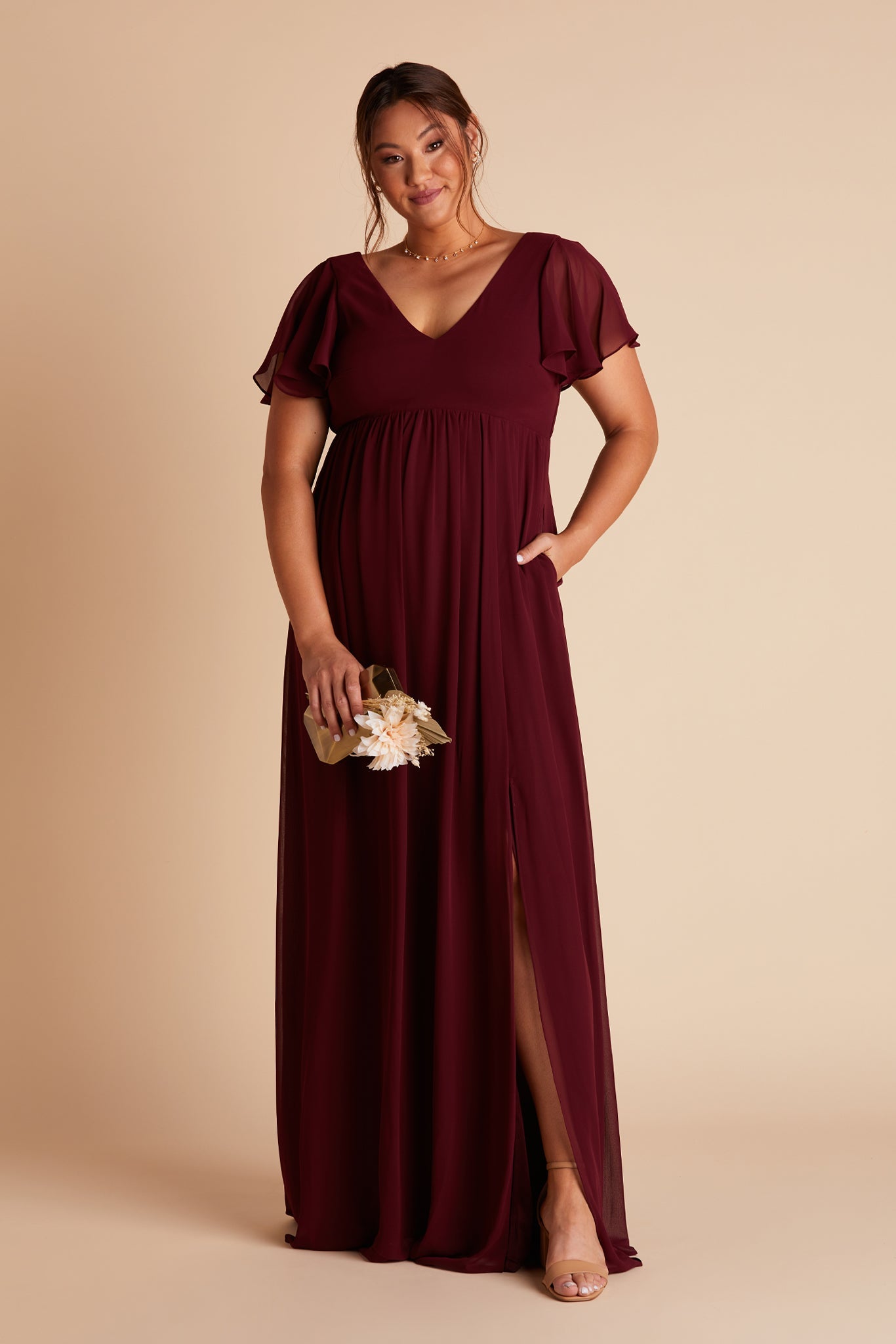 Merlot Plus Size Bridesmaid Dresses