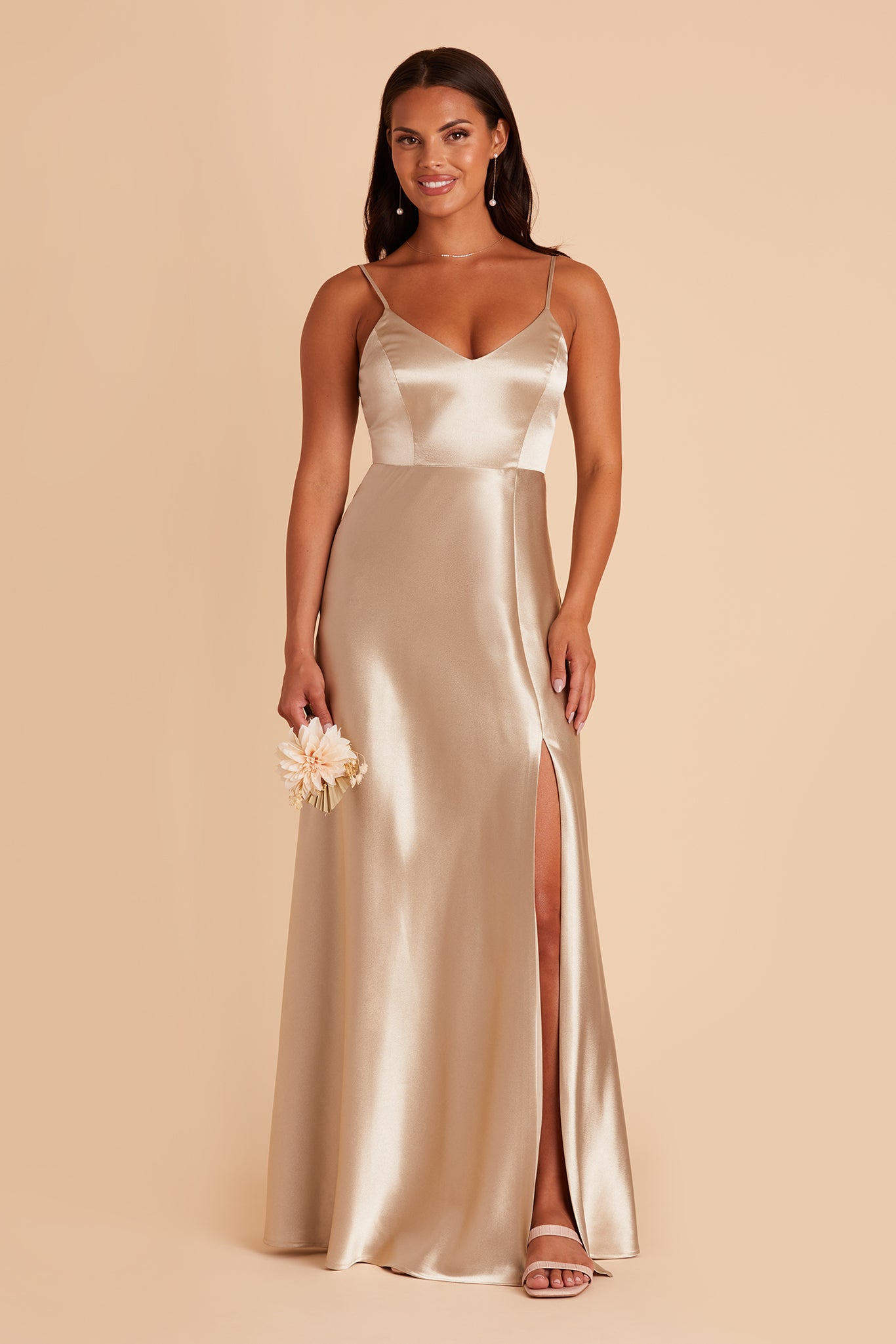 Glamourous Champagne Cowl Neck Maxi Dress - All Dresses | Red Dress