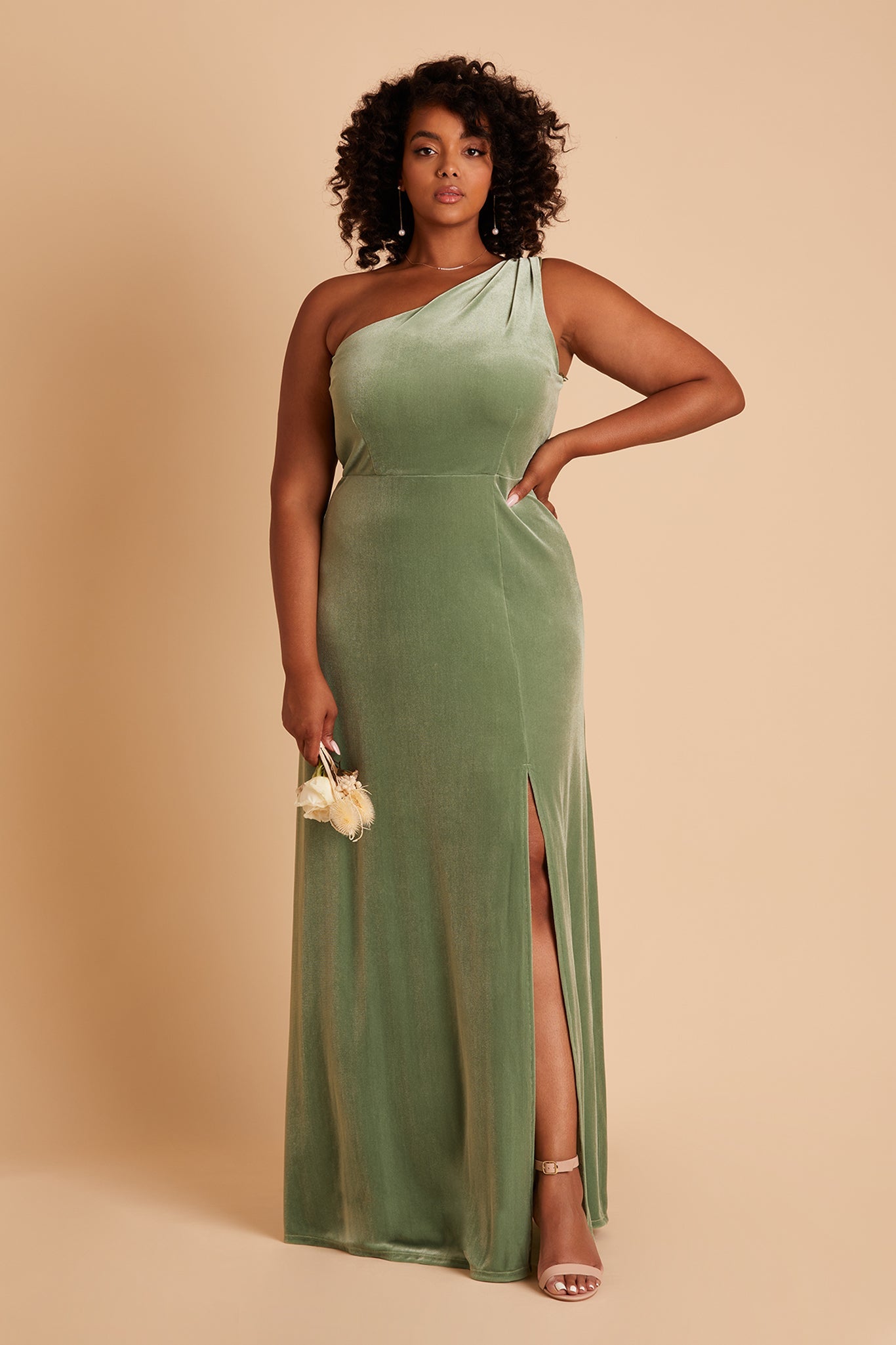 dark sage bridesmaid dresses