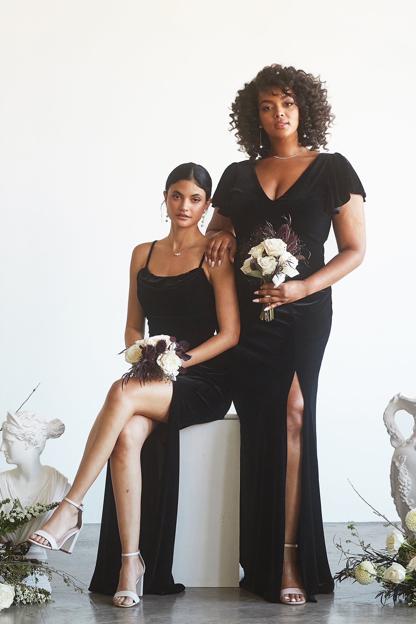 Black Velvet Mother of the Bride Dresses