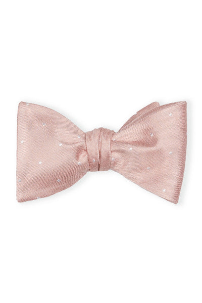 Daniel  Dusty Rose Dot Bow Tie