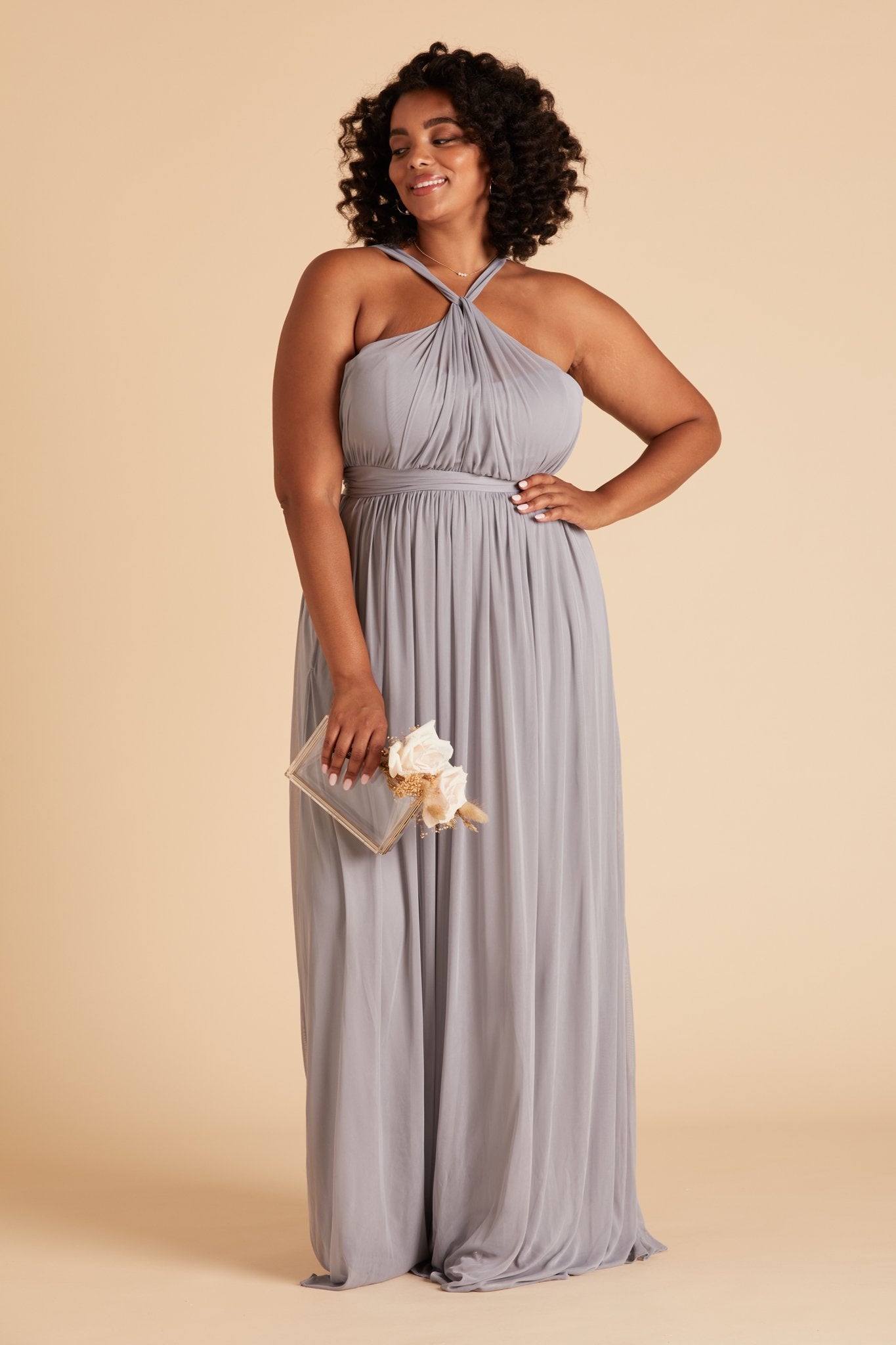 Grey Grecian Bridesmaid Dresses