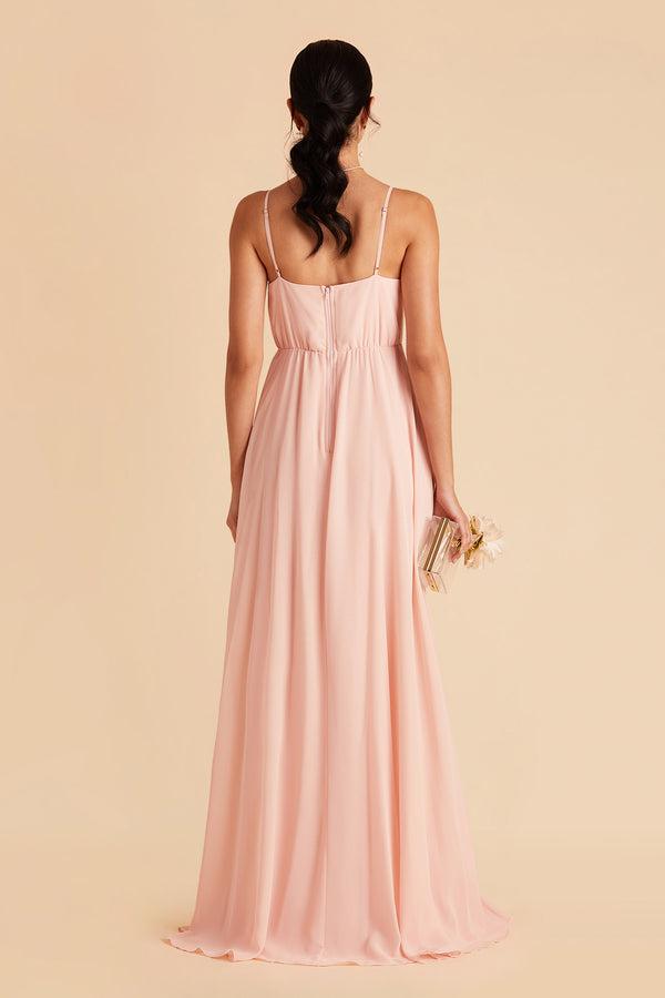 Kaia Chiffon Bridesmaid Dress In Blush Pink Birdy Grey 6374