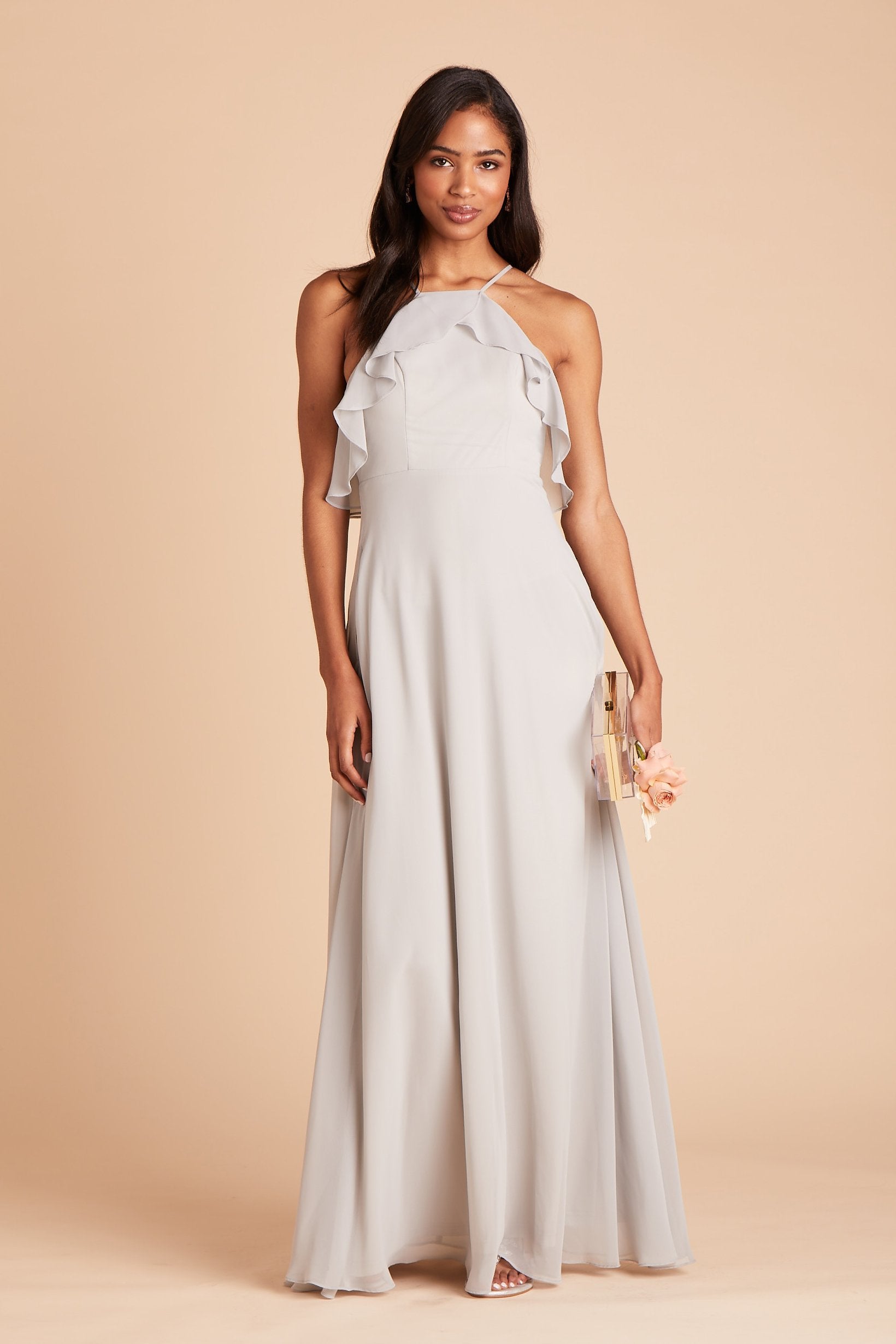 Dove grey shop prom dress