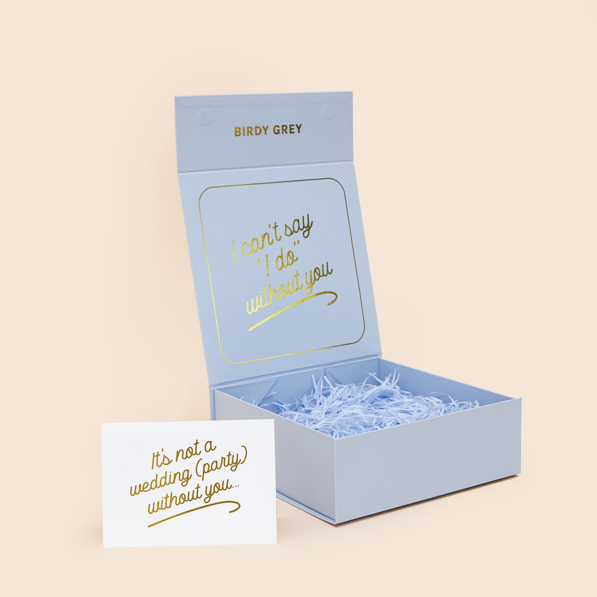 Giftable Occasions - Proposal season is upon us 💕 This dusty blue proposal  box has been such a hit. Pop the question with this Will You Be My  Bridesmaid proposal gift set🎁