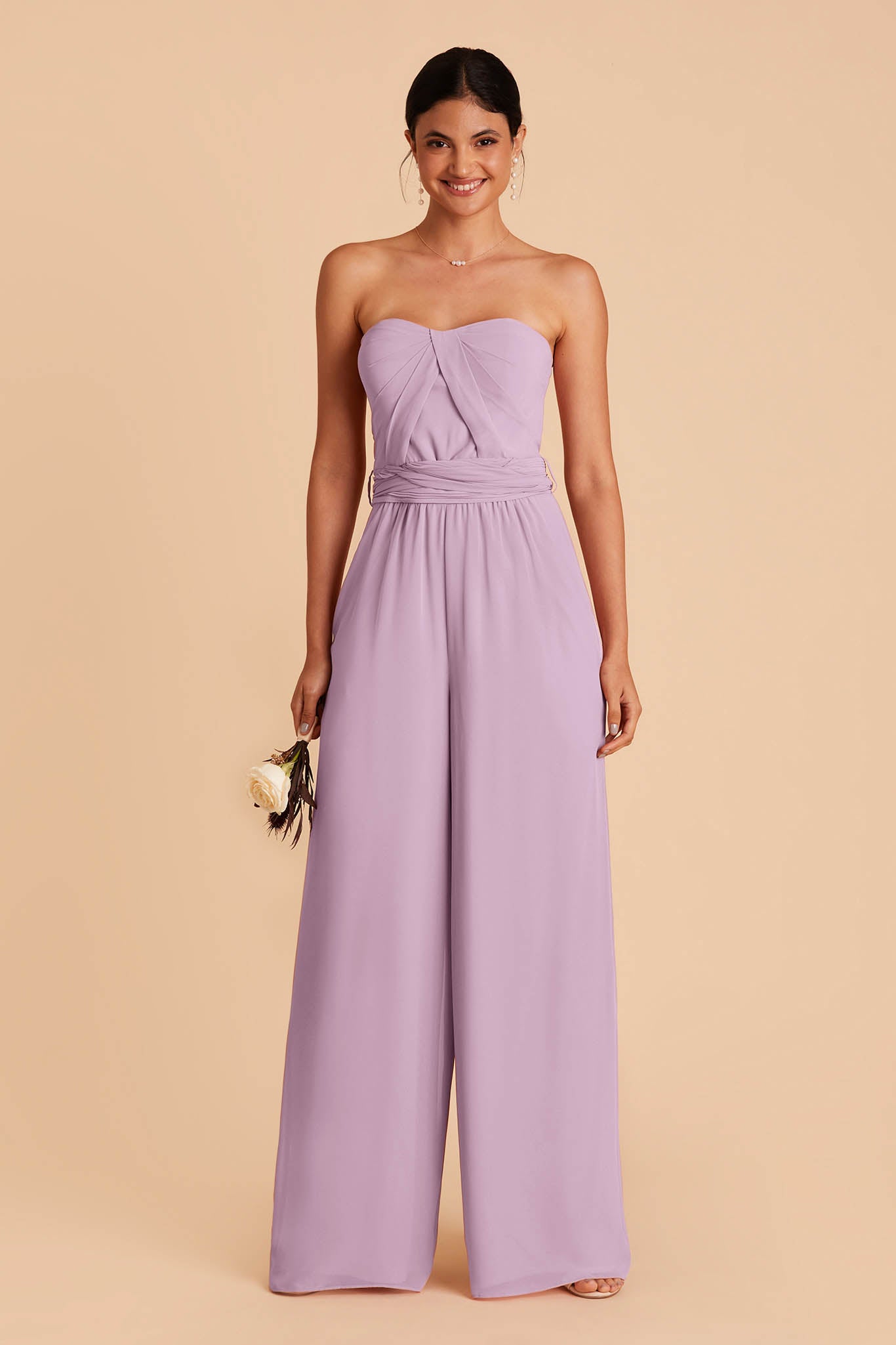 Gigi Convertible Lavender Bridesmaid Jumpsuit | Birdy Grey