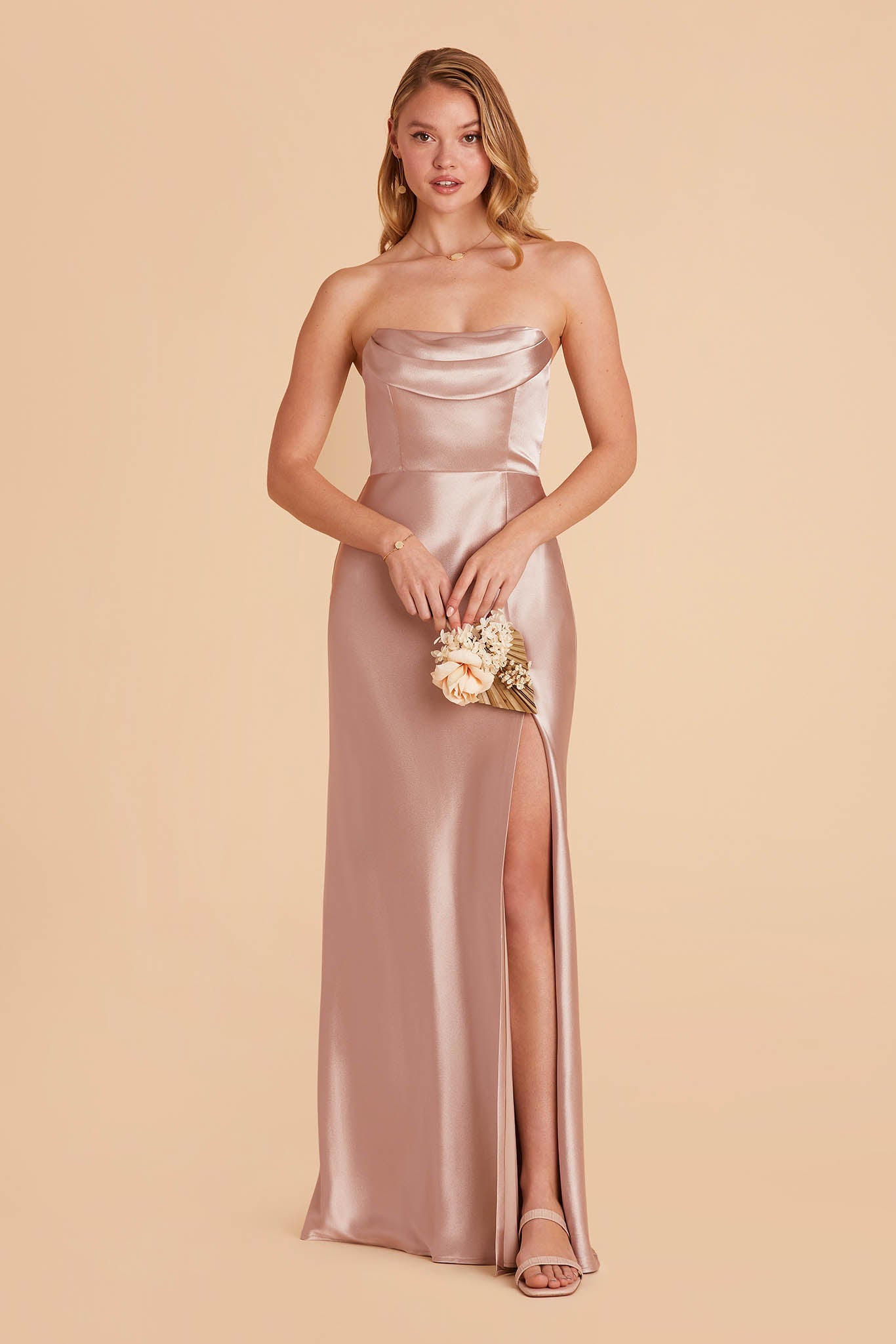 Taupe Strapless Dresses