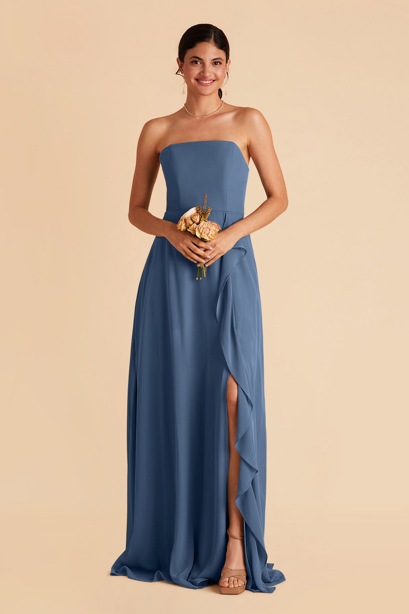 Dusty Blue Bridesmaid Dress Infinity Dress Periwinkle Convertible